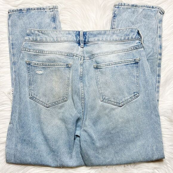PacSun High Rise Distressed Mom Jean Light Wash Size 28 - Picture 6 of 6